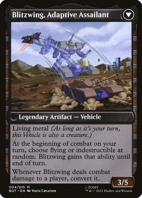 Blitzwing, Cruel Tormentor // Blitzwing, Adaptive Assailant (V.1) (back)