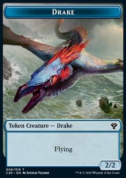 Drake Token (U 2/2) // Human Soldier Token (W 1/1)