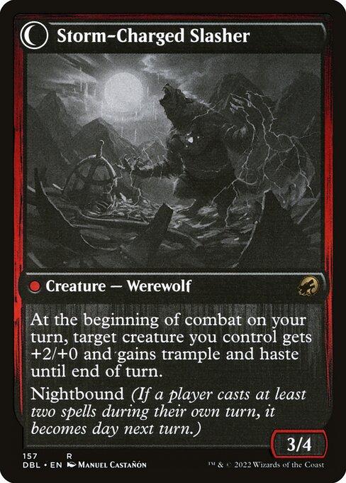 Reckless Stormseeker // Storm-Charged Slasher (back)