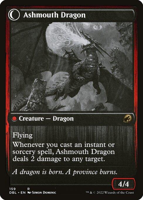 Smoldering Egg // Ashmouth Dragon (back)