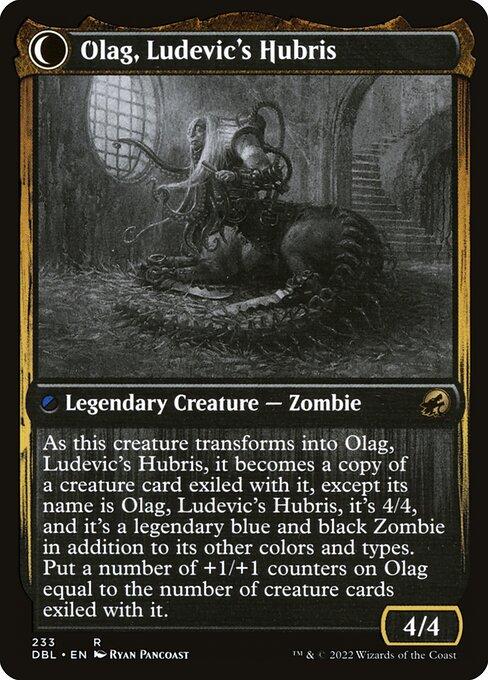 Ludevic, Necrogenius // Olag, Ludevic's Hubris (back)