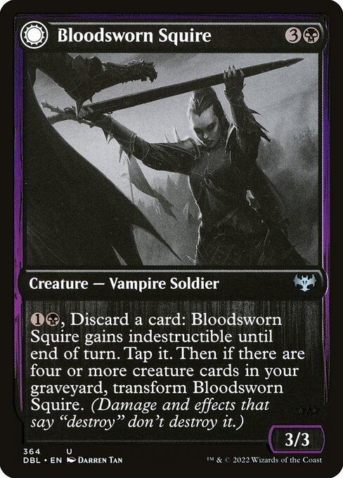 Bloodsworn Squire // Bloodsworn Knight (front)