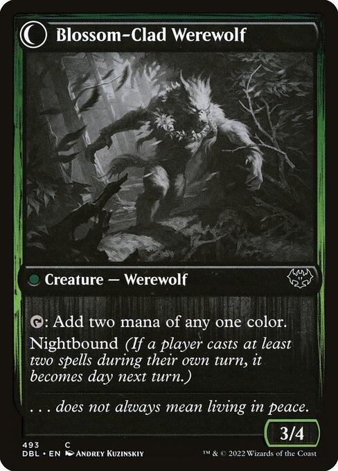 Weaver of Blossoms // Blossom-Clad Werewolf (back)