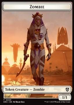 Zombie Token (W 1/1) // Vizier of Many Faces Token