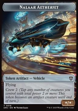 Nalaar Aetherjet Token (A */*) // Golem Token (A 3/3 Flying)