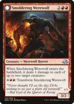 Smoldering Werewolf / Erupting Dreadwolf