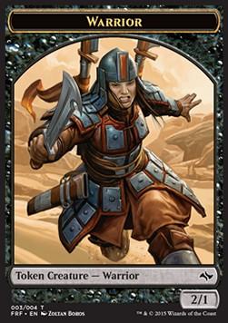 Warrior Token (Black 2/1)