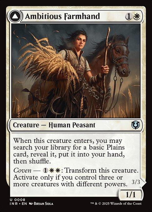 Ambitious Farmhand // Seasoned Cathar (front)