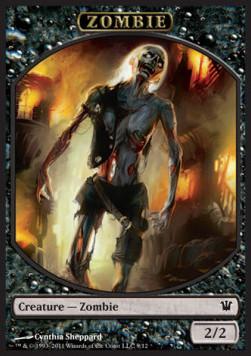 Zombie Token (Black 2/2) (V.3)