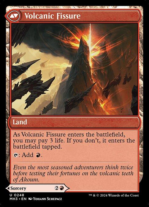 Sundering Eruption // Volcanic Fissure (back)