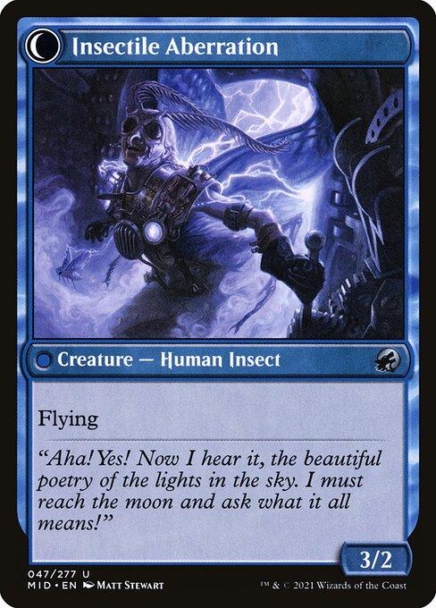 Delver of Secrets / Insectile Aberration (back)
