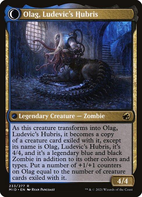 Ludevic, Necrogenius // Olag, Ludevic's Hubris (back)