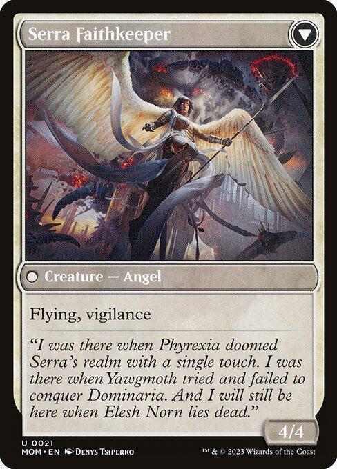 Invasion of Dominaria // Serra Faithkeeper (back)