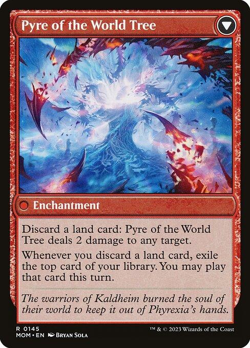 Invasion of Kaldheim // Pyre of the World Tree (back)