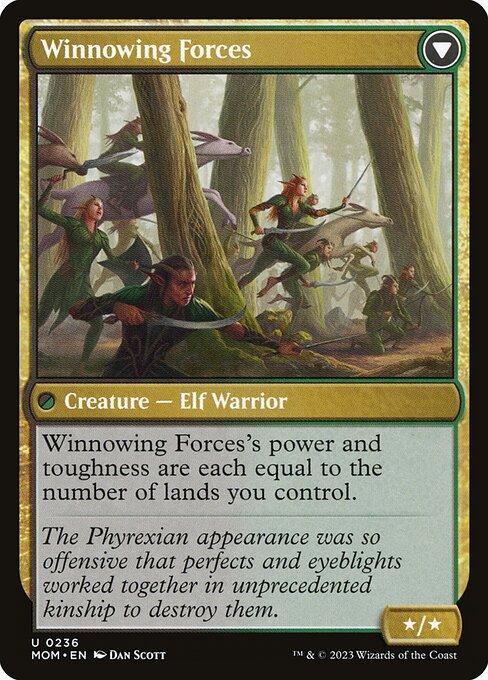 Invasion of Lorwyn // Winnowing Forces (back)