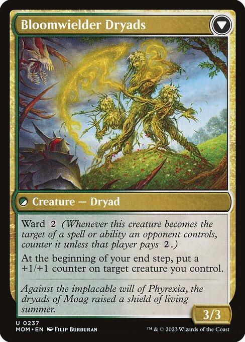 Invasion of Moag // Bloomwielder Dryads (back)