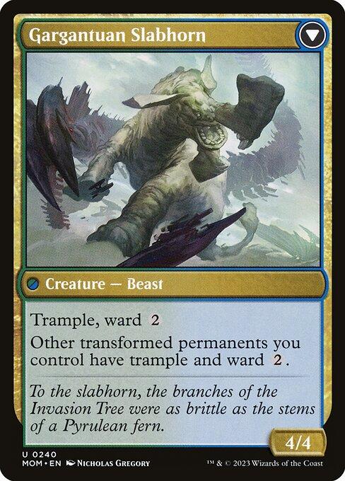 Invasion of Pyrulea // Gargantuan Slabhorn (back)