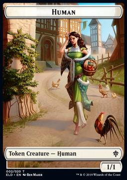 Human Token (W 1/1) // Clue Token