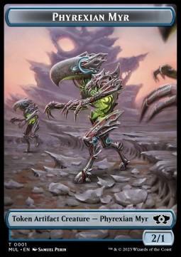Phyrexian Myr Token (Blue Artifact 2/1)