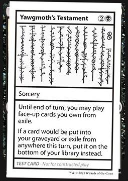 Yawgmoth's Testament (V.2)