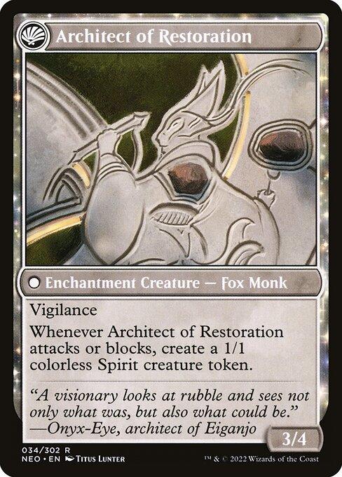 The Restoration of Eiganjo // Architect of Restoration (back)