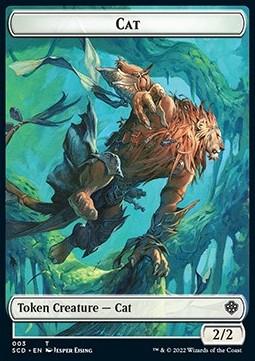Cat Token (W 2/2) // Insect Token (G 1/1 Flying, Deathtouch)