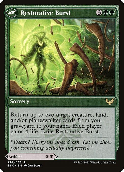 Pestilent Cauldron // Restorative Burst (back)