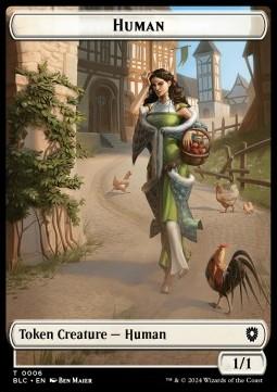 Human Token (W 1/1) // Soldier Token (W 1/1)
