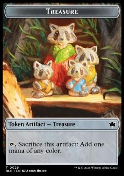 Treasure Token // Saproling Token (G 1/1)