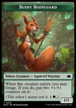 Bushy Bodyguard Token (G 1/1) // Ral, Crackling Wit Emblem