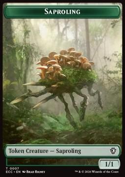 Saproling Token (G 1/1) // Scarecrow Token (A 2/2)