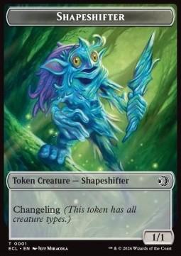 Shapeshifter Token (C 1/1) // Merfolk Token (WU 1/1)