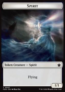 Spirit Token (W 1/1) // Cat Token (W 1/1)