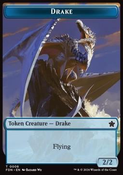 Drake Token (U 2/2) // Goblin Token (R 1/1)