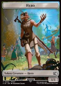 Hero Token (W 1/1) // Knight Token (W 2/2) (V.1)