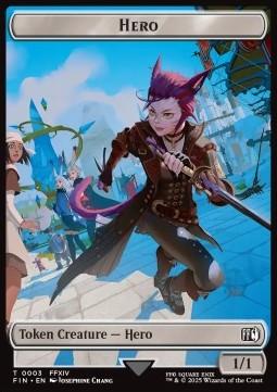 Hero Token (W 1/1) // Knight Token (W 2/2) (V.2)