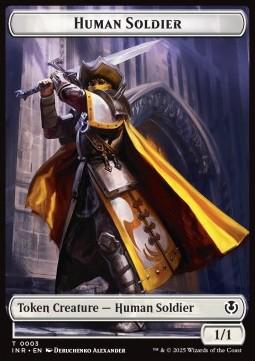 Human Soldier Token (W 1/1) // Clue Token