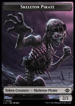Skeleton Pirate Token (Black 2/2)