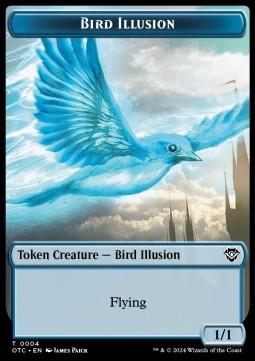 Bird Illusion Token (U 1/1) // Elemental Token (R 1/1)