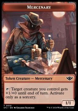 Mercenary Token (R 1/1) // Clue Token