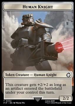 Human Knight Token (W 2/2) // Food Token (V.3)