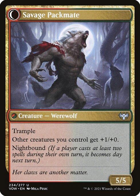 Child of the Pack // Savage Packmate (back)