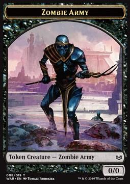 Zombie Army Token (Black 0/0) (V.1)
