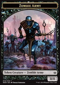 Zombie Army Token (Black 0/0) (V.3)