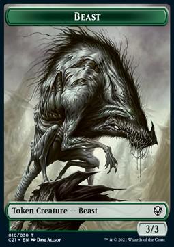 Beast Token (G 3/3) // Fish Token (U 3/3)