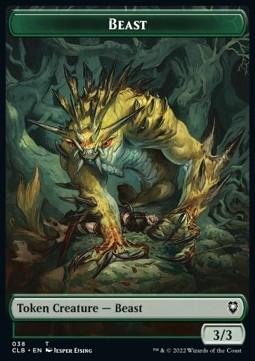 Beast Token (G 3/3) // Satyr Token (RG 2/2 Haste)