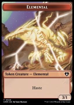 Elemental Token (R 3/1 Haste) // Clue Token