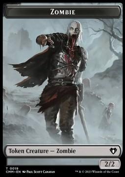 Zombie Token (B 2/2) // Elephant Token (G 3/3)