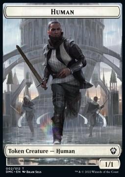 Human Token (W 1/1) // Snake Token (G 1/1)