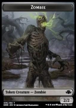 Zombie Token (B 2/2) // Cat Token (G 2/2)